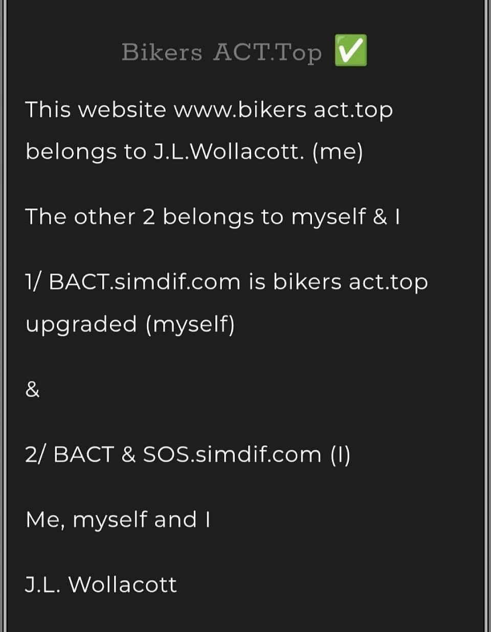 BACT & SOS